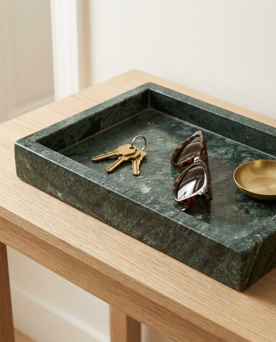 Green Marble Tray