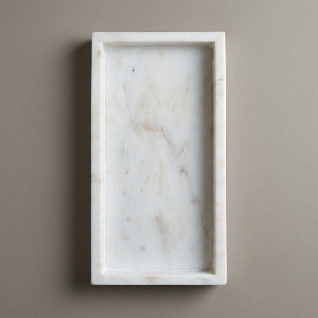 Rectangular White Tray