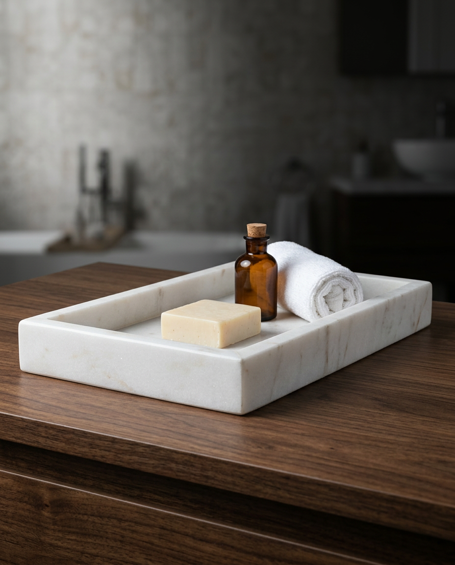 Rectangular White Tray
