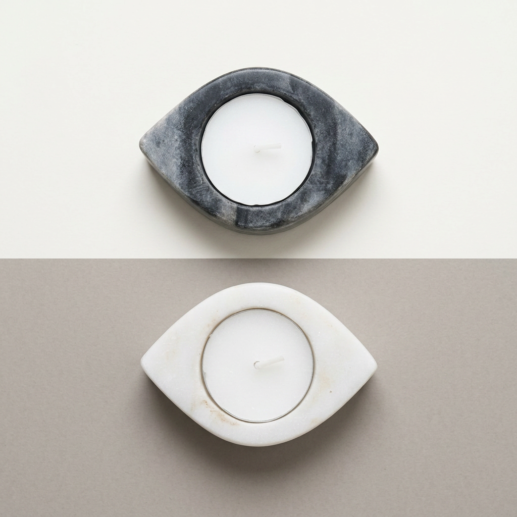Pointed Oval Candle Holder